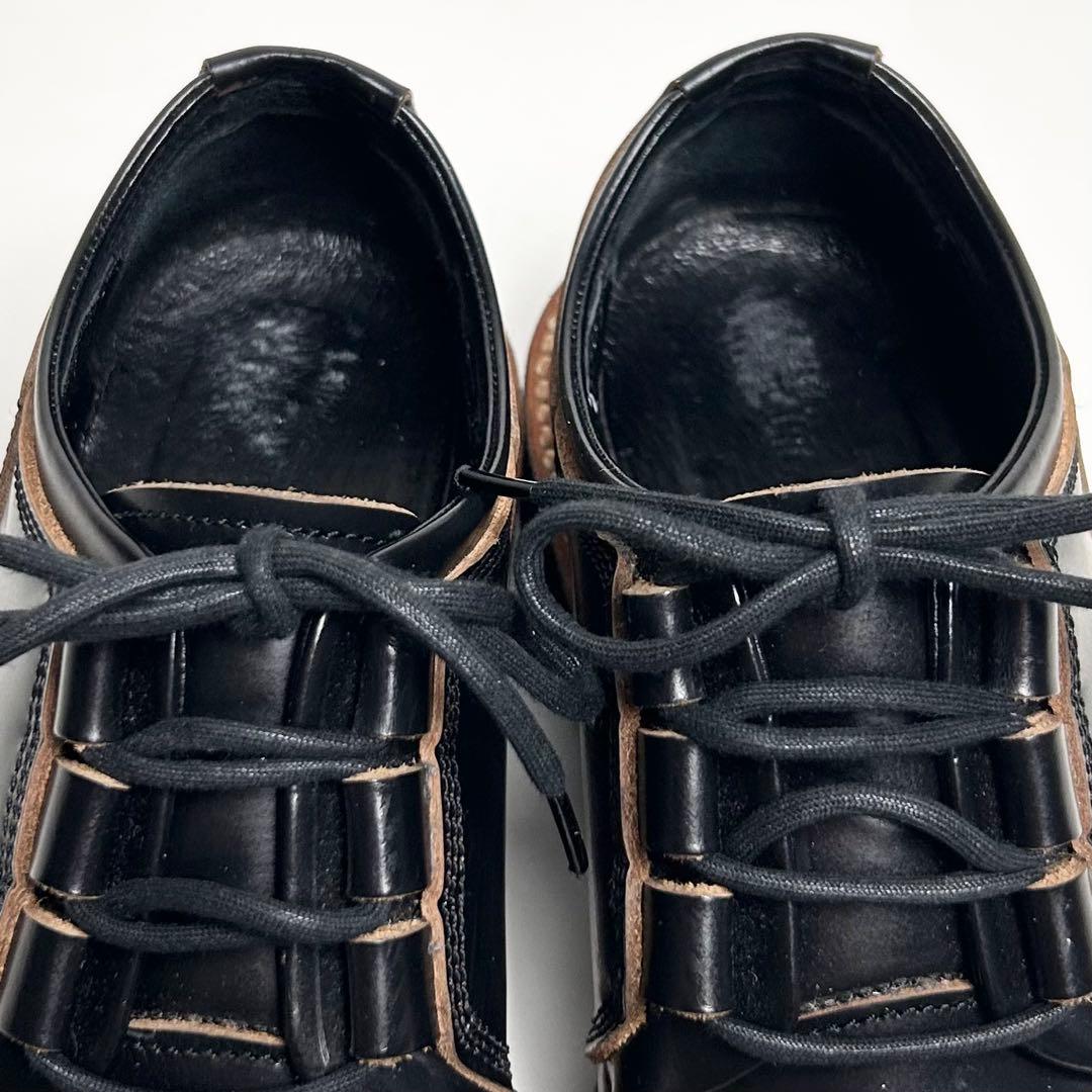 【希少】Y's(ワイズ)ヨウジヤマモト/レースアップレザーシューズ/3ホール/黒