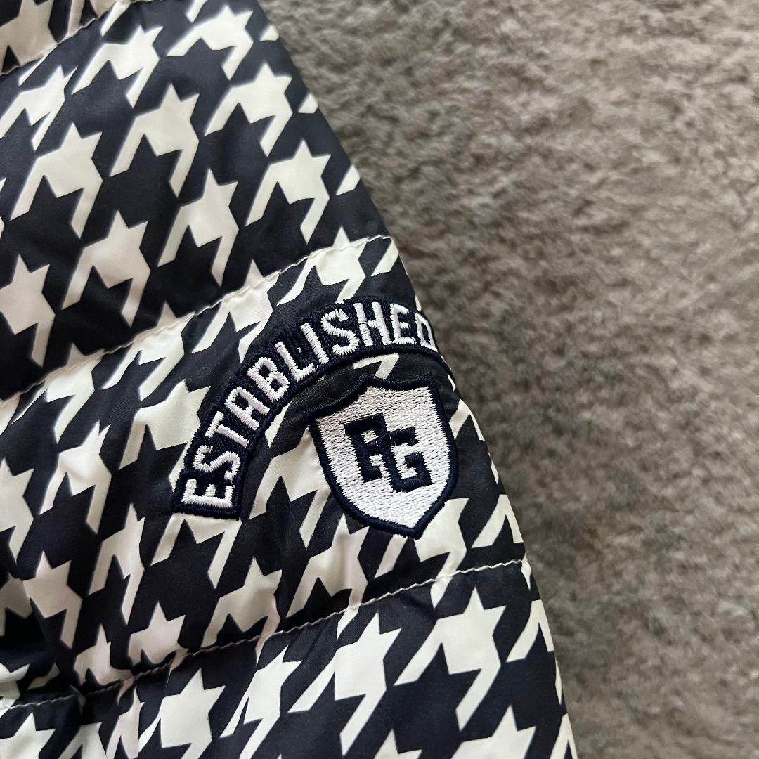 PEARLY GATES パーリーゲイツ　千鳥柄　ダウンジャケット　レディース