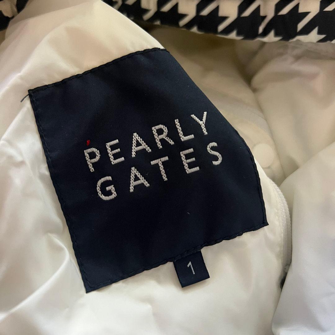 PEARLY GATES パーリーゲイツ　千鳥柄　ダウンジャケット　レディース