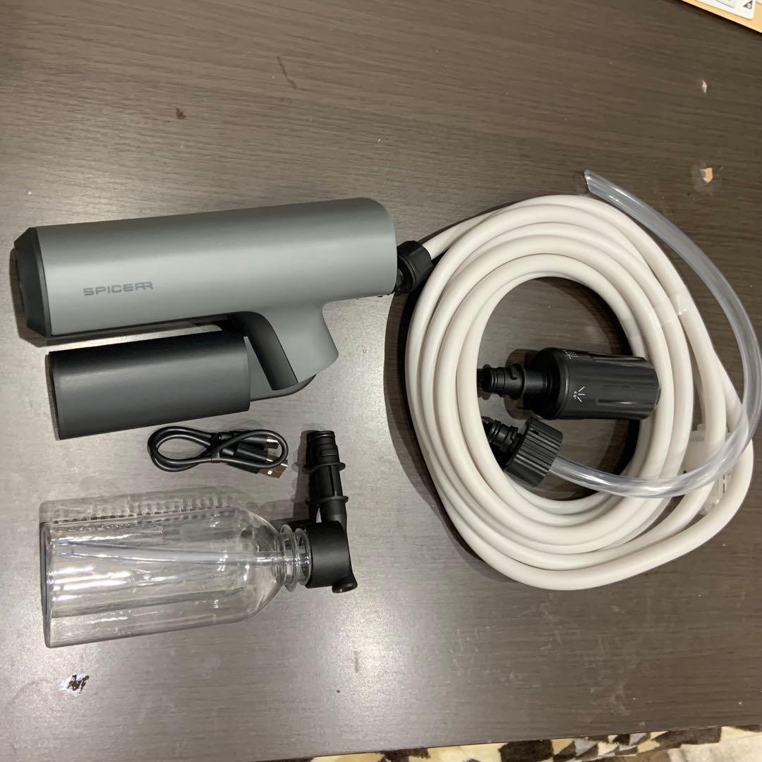 【未使用品】スパイサーポケッタブル高圧洗浄機 品番SWU-201（BK）
