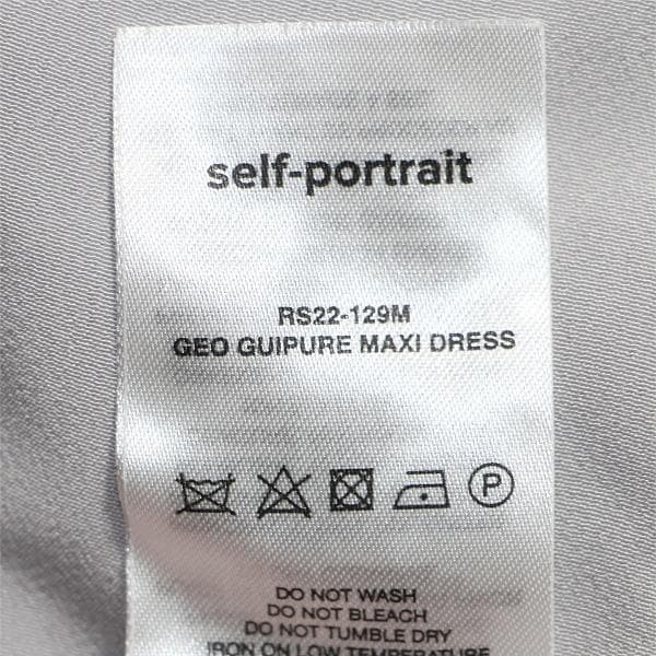 N*.様 セルフポートレイト ワンピース ギピュールレース グレー 花柄 UK1