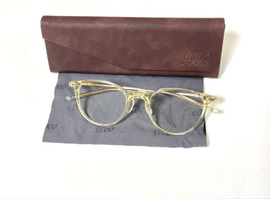 フォーナインズ 999.9 メガネ NPM-67ゴールド チタン　ケース付