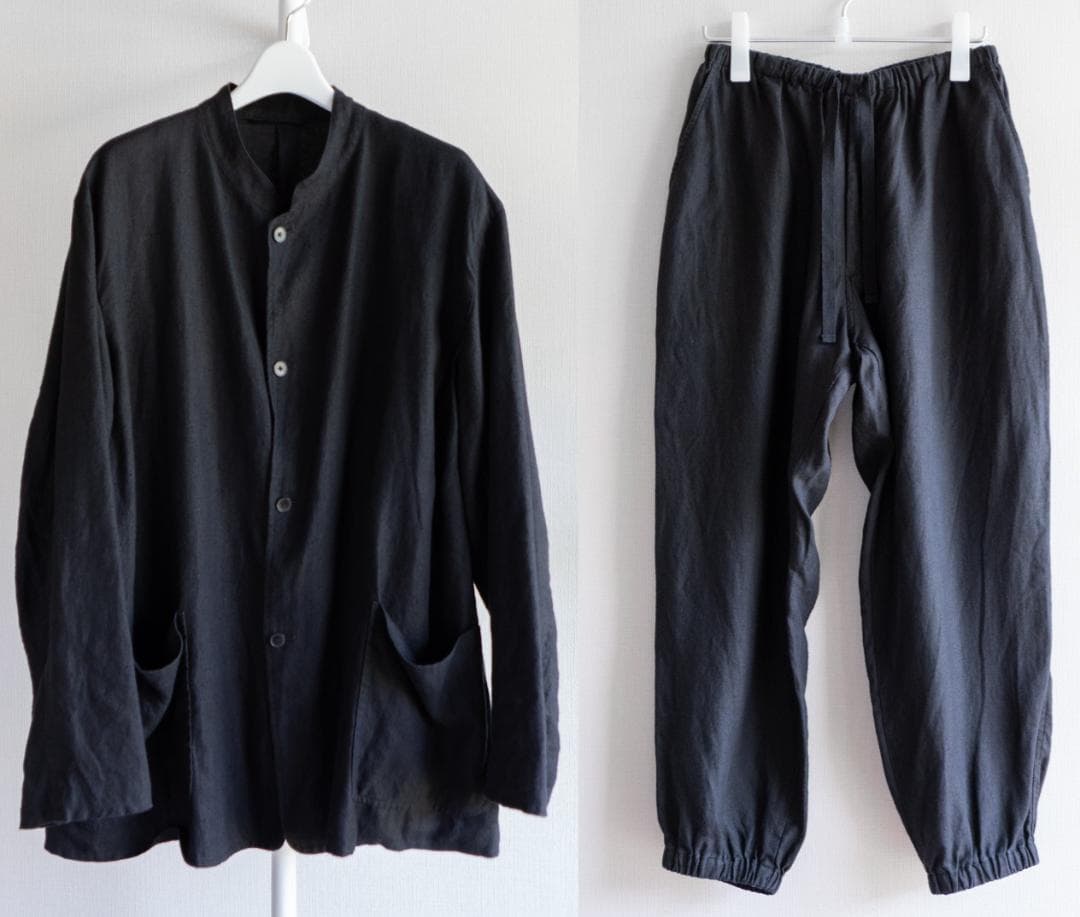 COMOLI 23SS カナパ セットアップ（スタンドカラー、ドロスト）