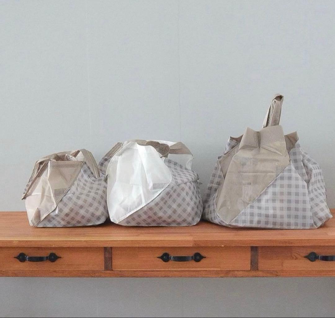 ORIBA エコバッグ　3点セット　チェック