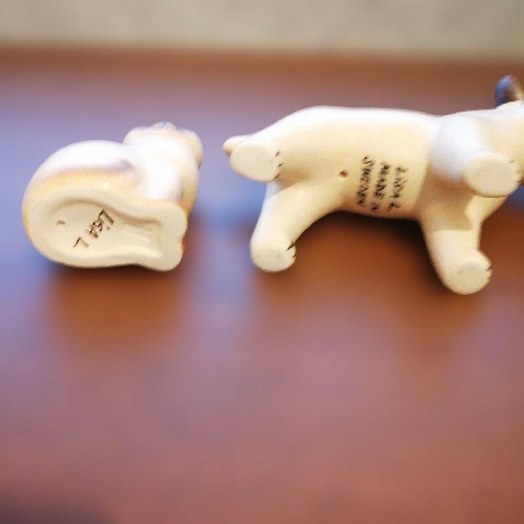 美品　リサ・ラーソン　陶器　置物