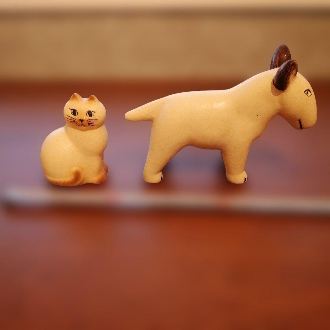 美品　リサ・ラーソン　陶器　置物