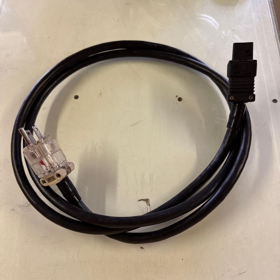 透明プラグ IEC電源ケーブル 2m