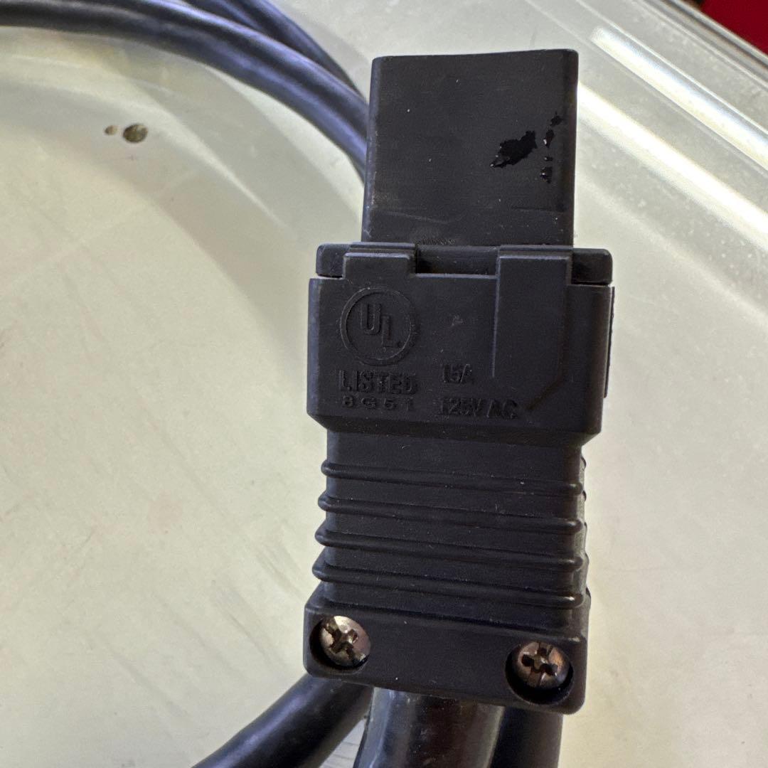 透明プラグ IEC電源ケーブル 2m