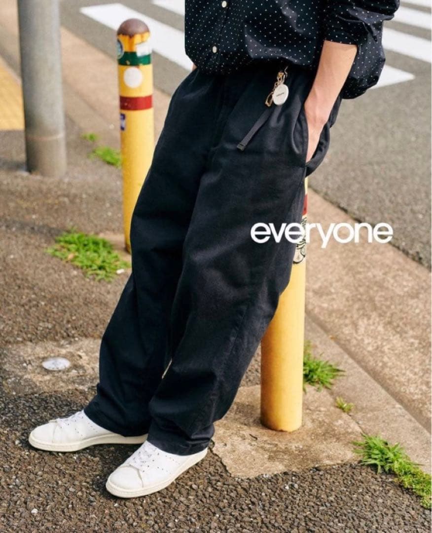 【最終値下げ】everyone BELTED EASY PANT BLACK