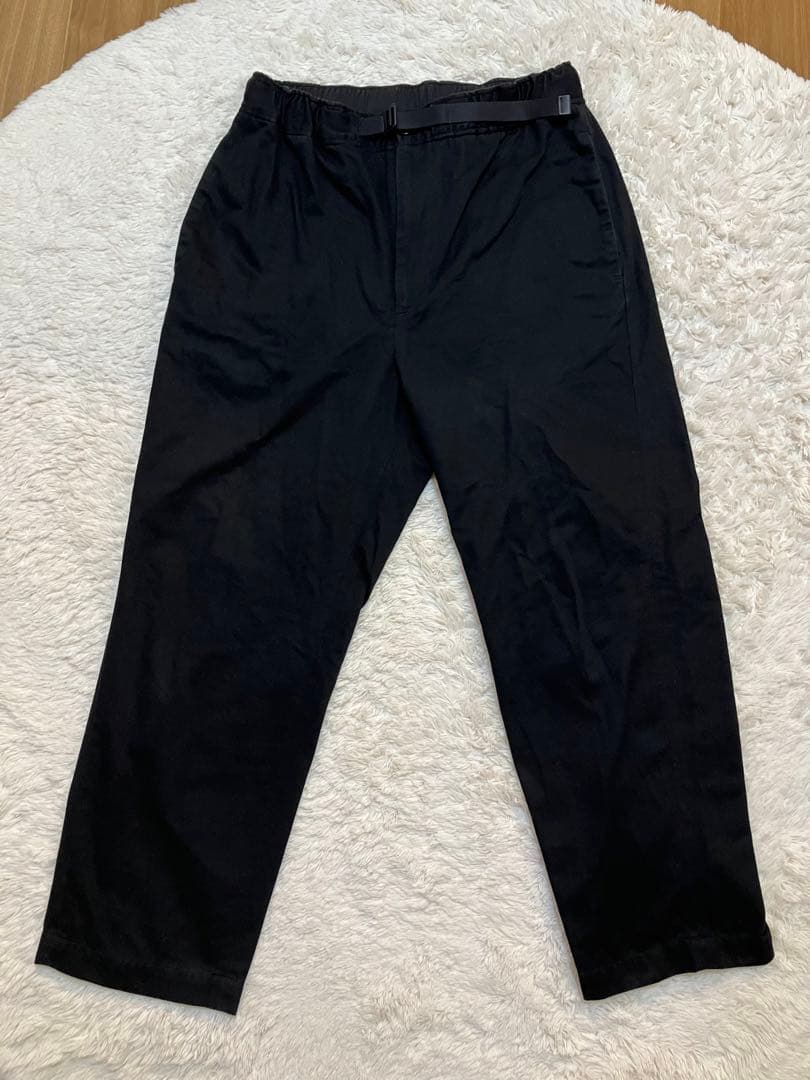 【最終値下げ】everyone BELTED EASY PANT BLACK