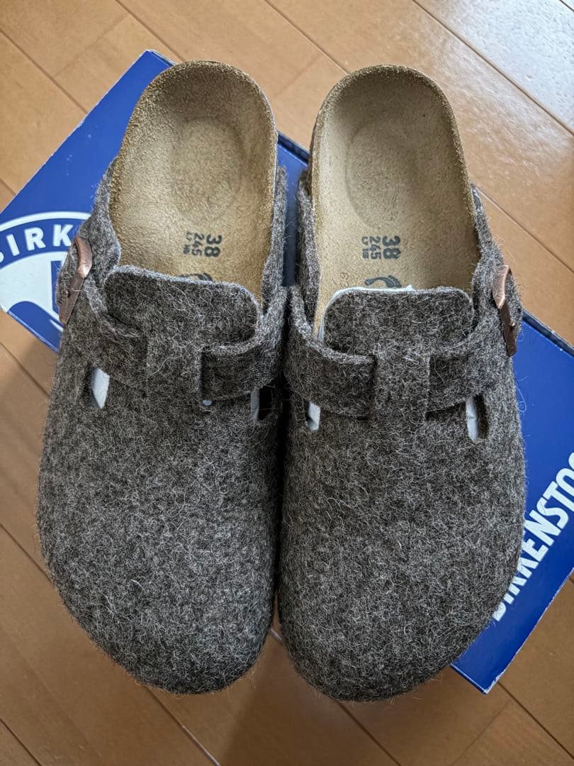 Birkenstock ウール サボサンダル 38