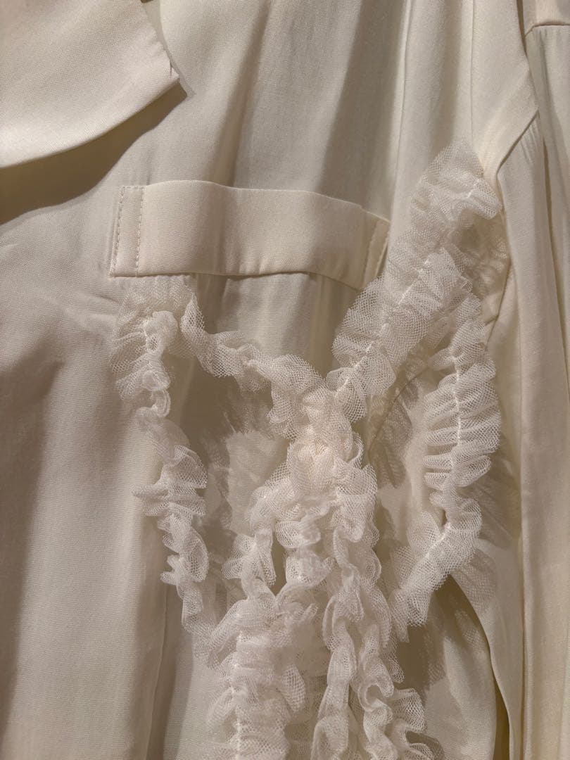 Andequal tulle pattern sheer jacket(新品)