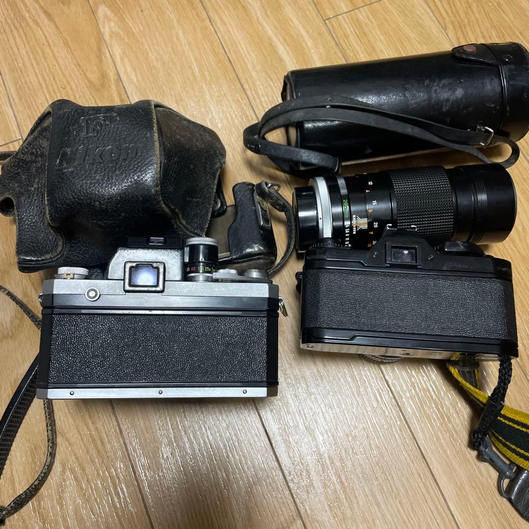 フィルムカメラ　ニコンF とキャノンAV-1 セット