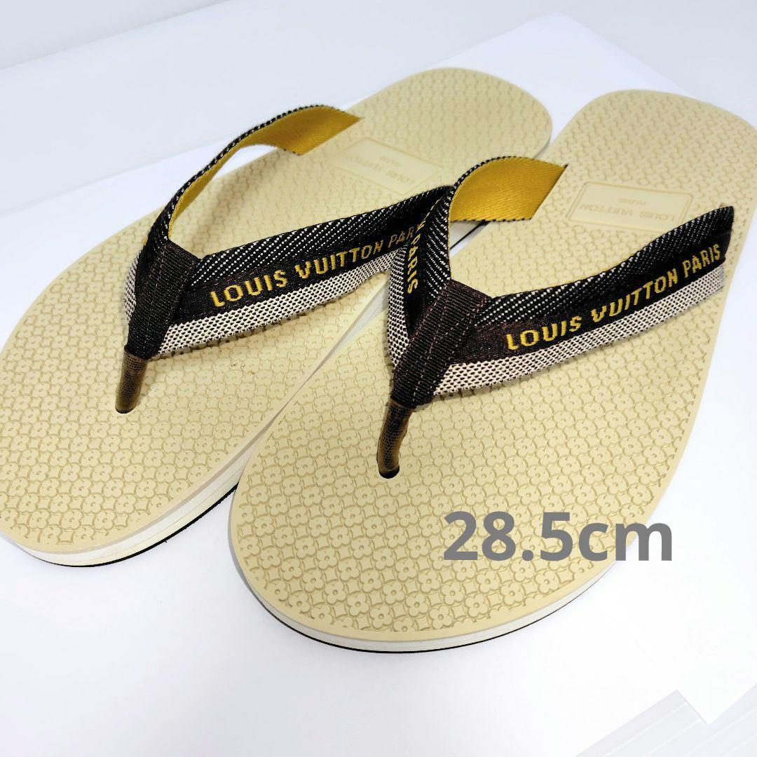 ヴィトン マロンブラウン ビーチサンダル モノグラムフラワー メンズ サンダル