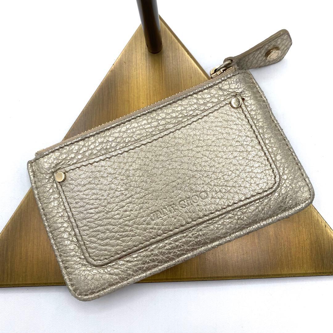 美品　JIMMY CHOO 星型スタッズ ケース　ゴールド　キーリング付き