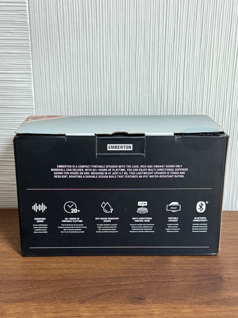 【トワイライトシャイン】Marshall ワイヤレススピーカー ブラック