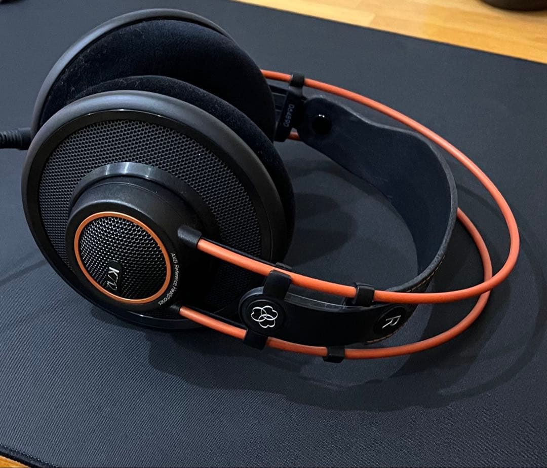 K712 PRO ブラック・オレンジ 有線ヘッドホン