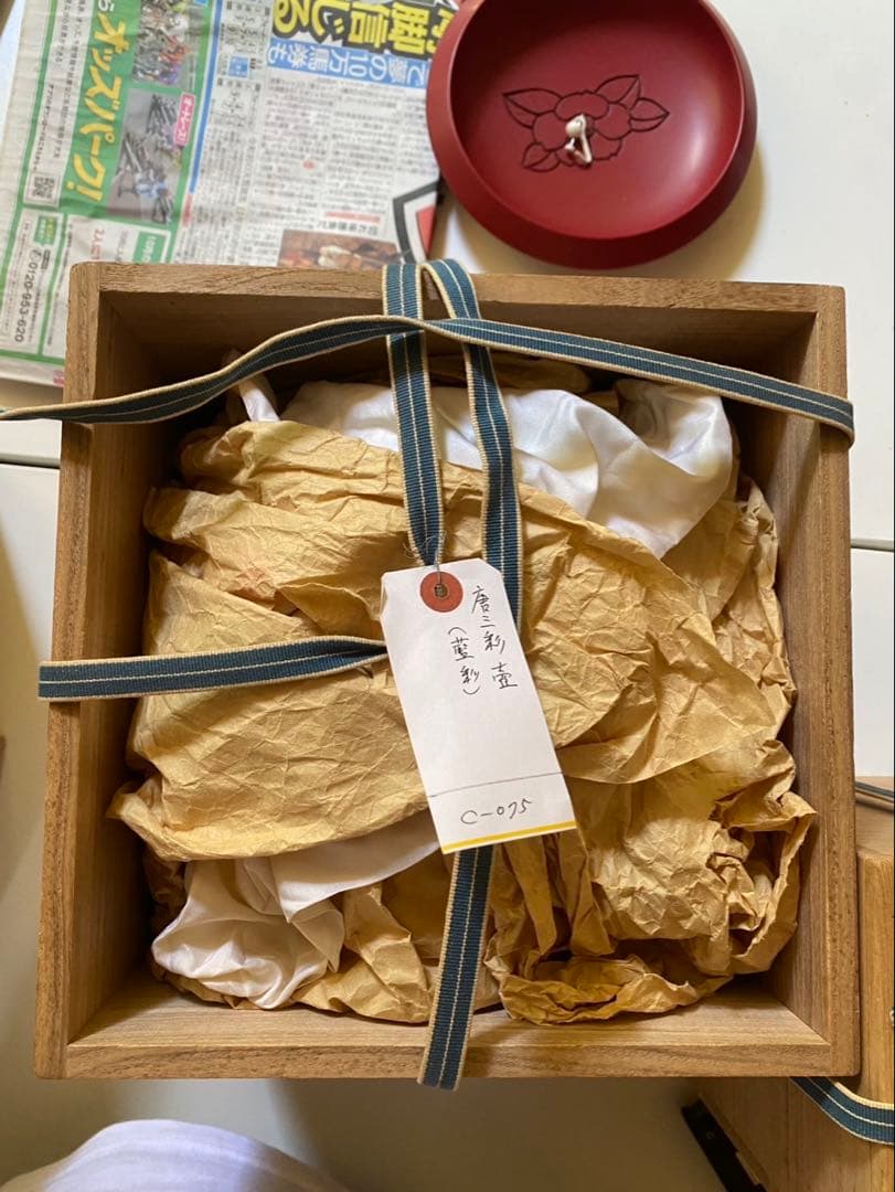 ‼️専用になりました‼️リサイクルFORT‼️new9/10唐物⑧‼️唐三彩藍彩壺箱入