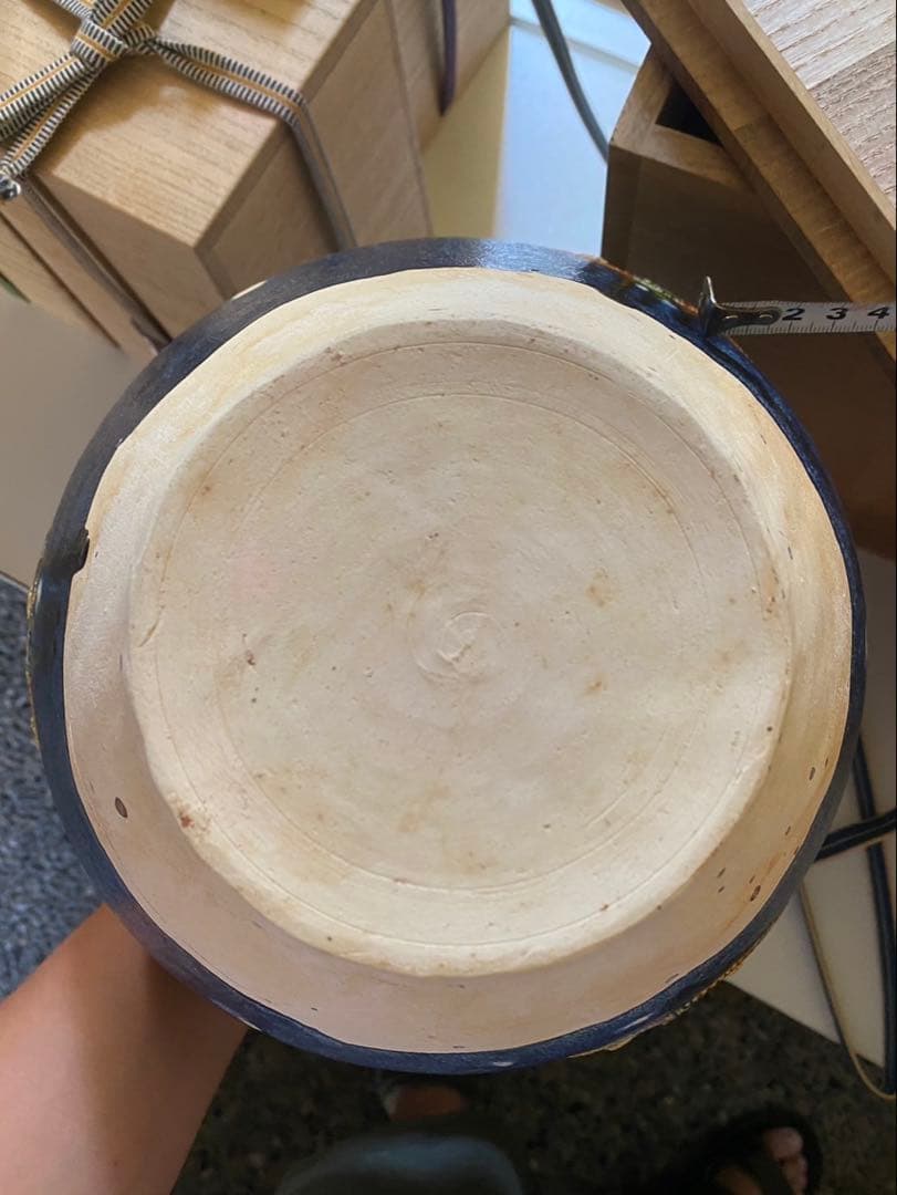 ‼️専用になりました‼️リサイクルFORT‼️new9/10唐物⑧‼️唐三彩藍彩壺箱入