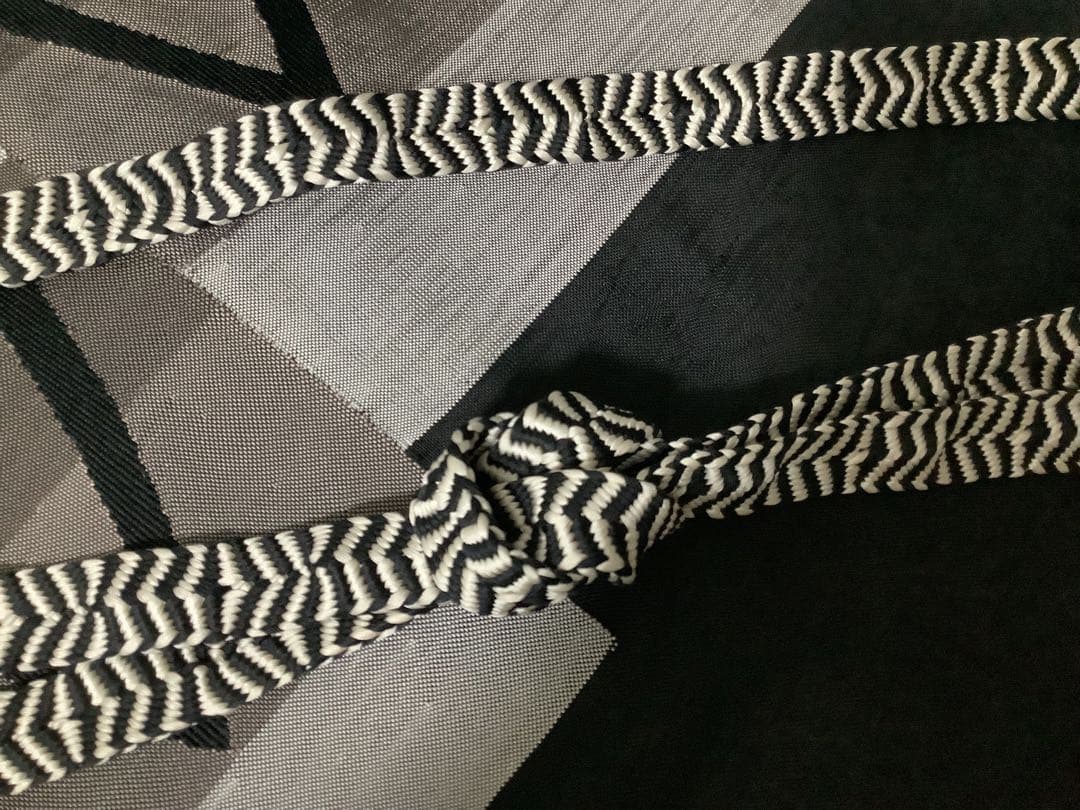 道明帯締め。白菊。