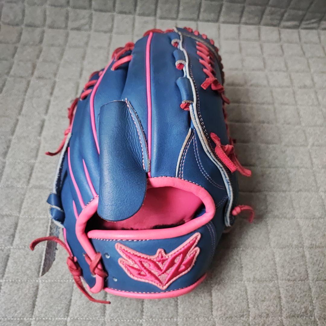 美品 Z'ZOOM 野球 軟式グローブ 投手用 小指2本