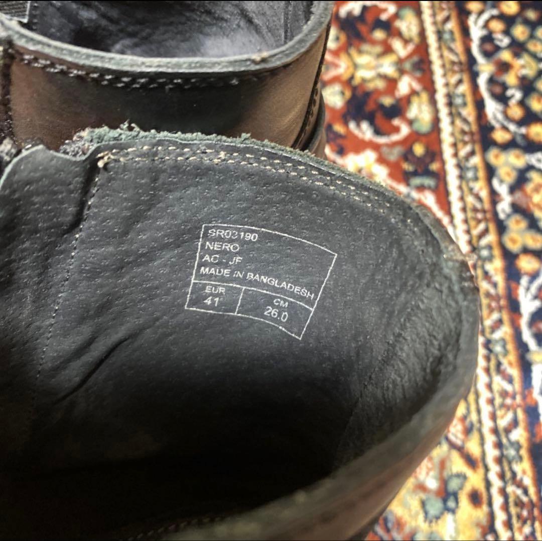 靴 Y2K black engineer boots