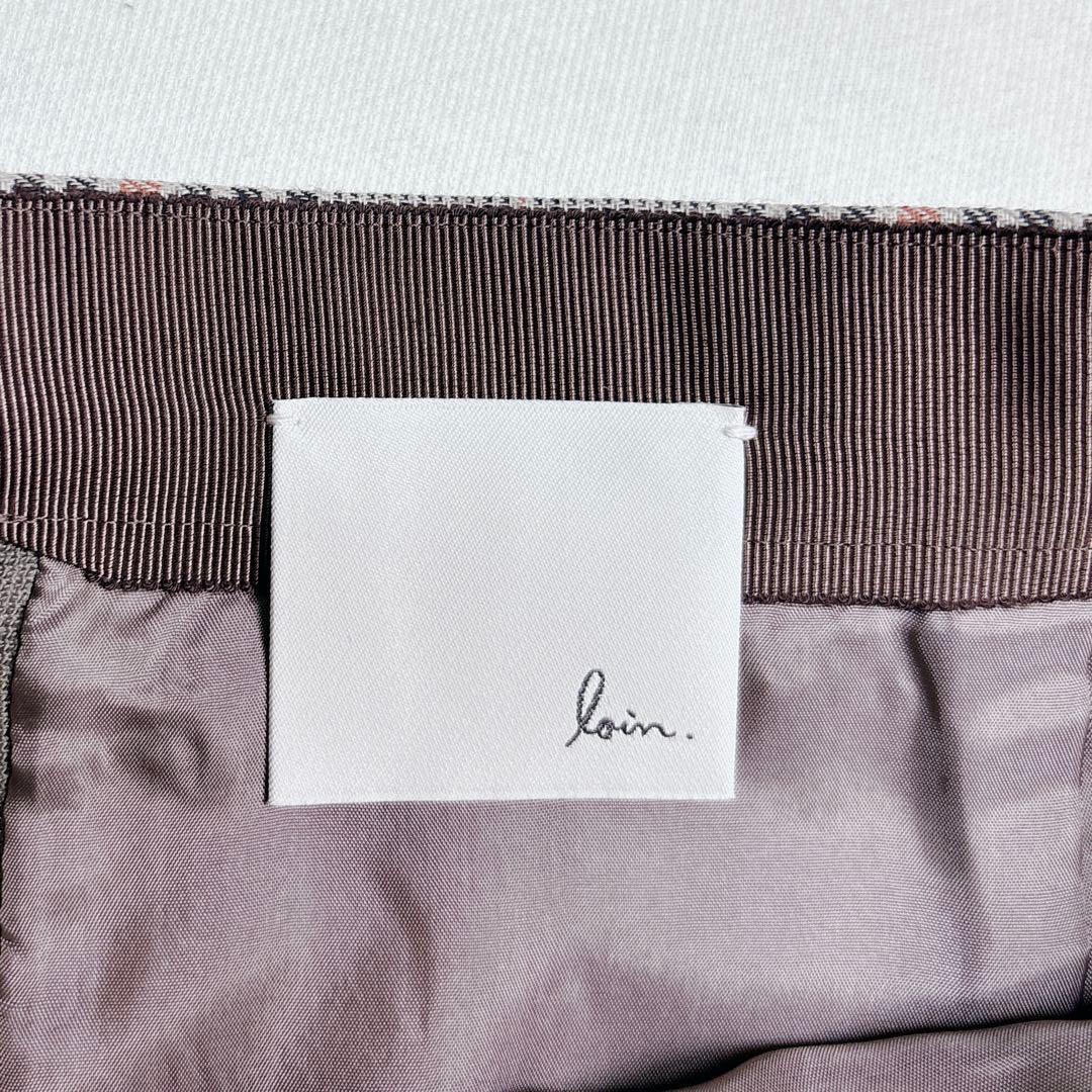 ペッパピグ  loin. チェック柄 ミニスカート バックル プリーツ M