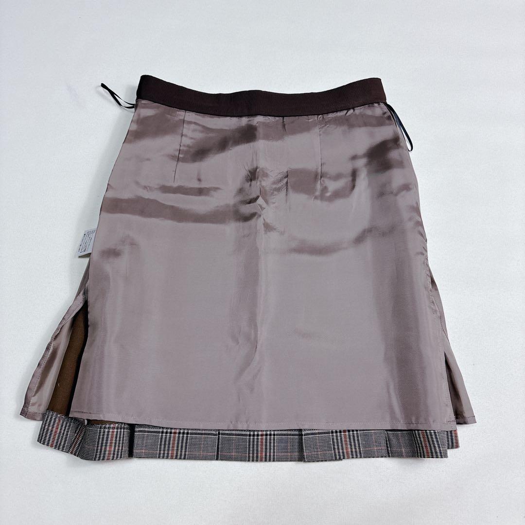ペッパピグ  loin. チェック柄 ミニスカート バックル プリーツ M