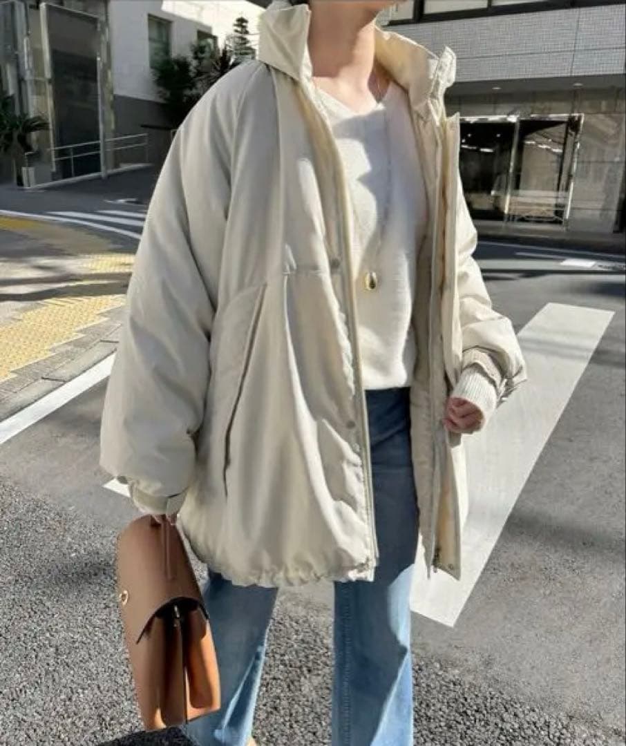 ウォッシャブル中綿モンスターパーカーブルゾン