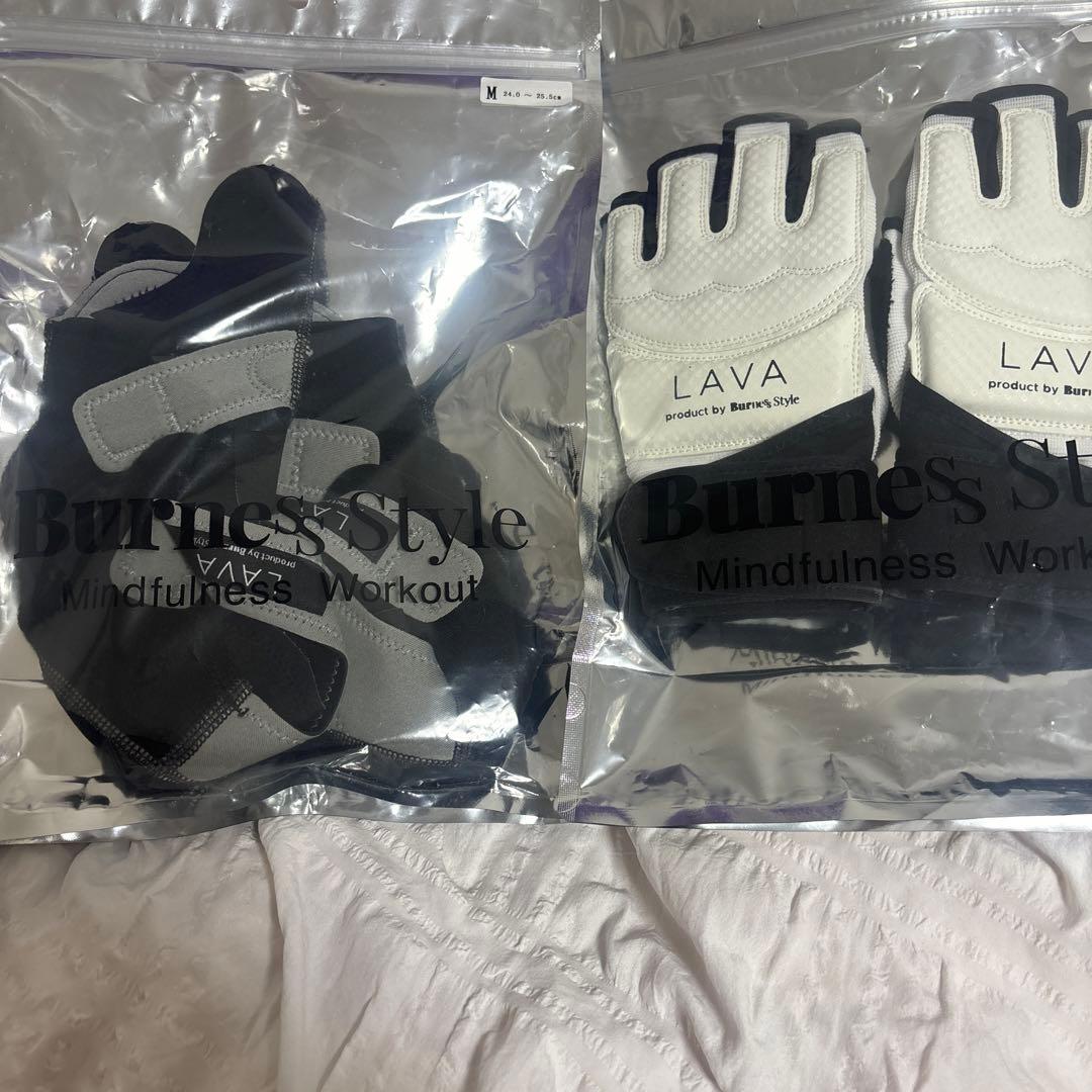 LAVA ボクシング用サポーター Mサイズ ホワイト/グレー