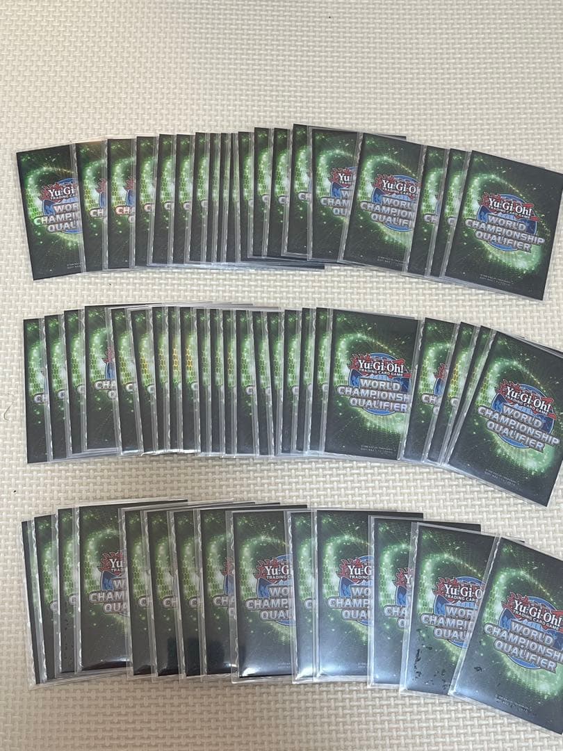 【引退品】遊戯王WCQスリーブ56枚 ＆ 征竜デッキ（3重スリーブ保護）