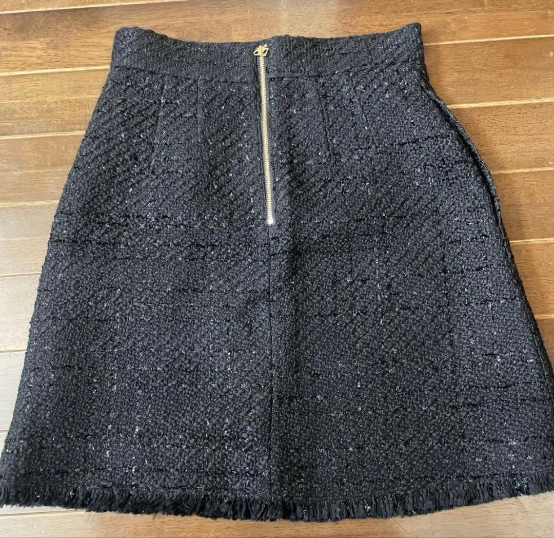 LOULOU WILLOUGHBY ジオリカラメツイードスカート S