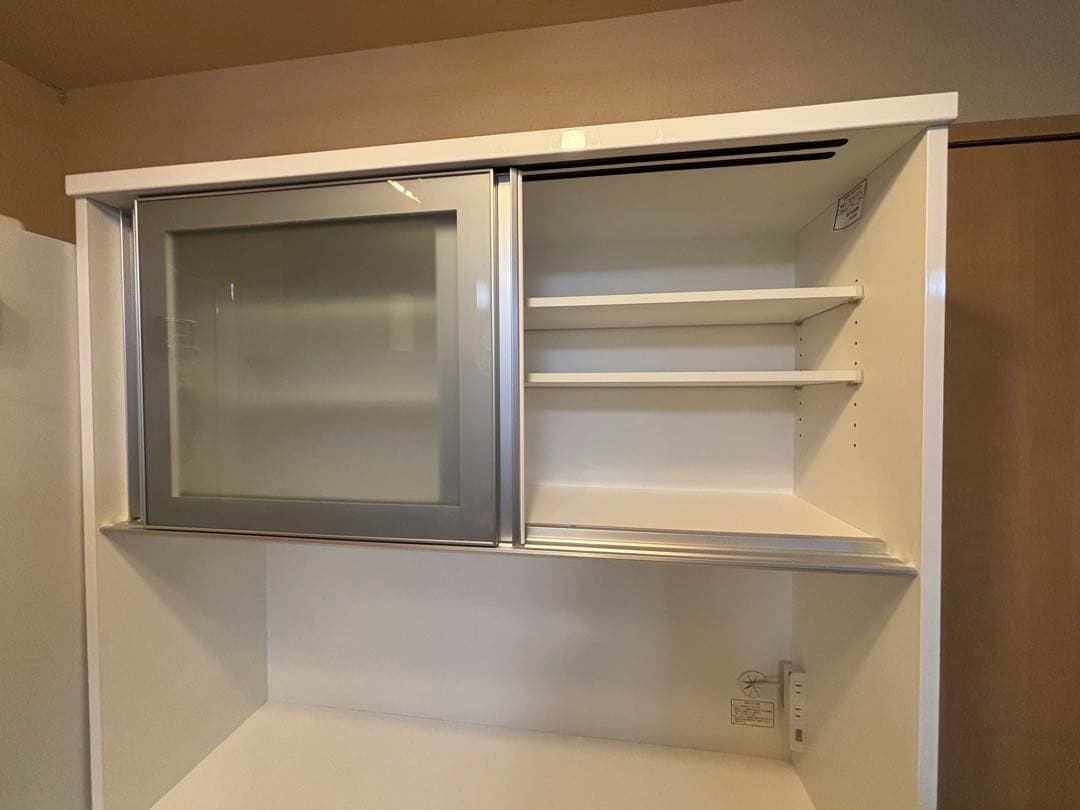 【美品】ニトリ　カップボード　ホワイトW120