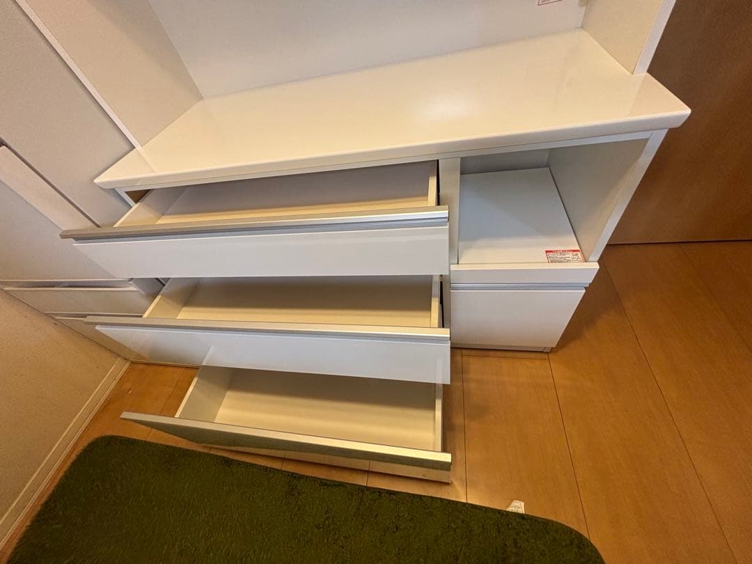 【美品】ニトリ　カップボード　ホワイトW120