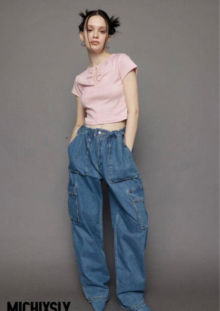 パンツ ADJUST WAIST CARGO-B