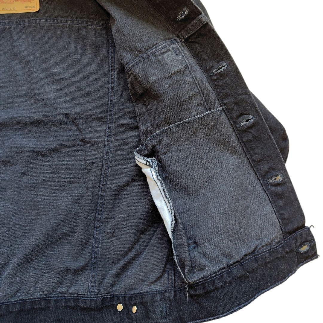 デッドストック　70507-4159　デニムジャケット　USA製　M　ブラック