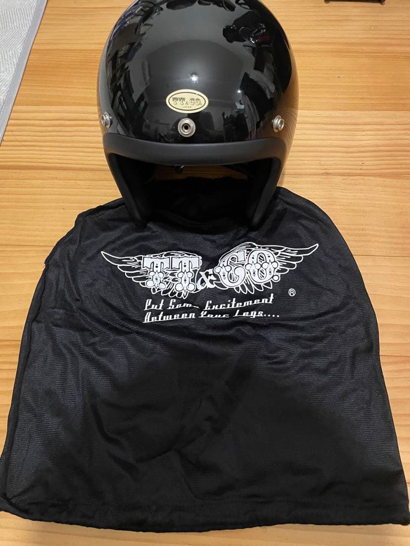 500-TX TT&CO 黒 ジェットヘルメット