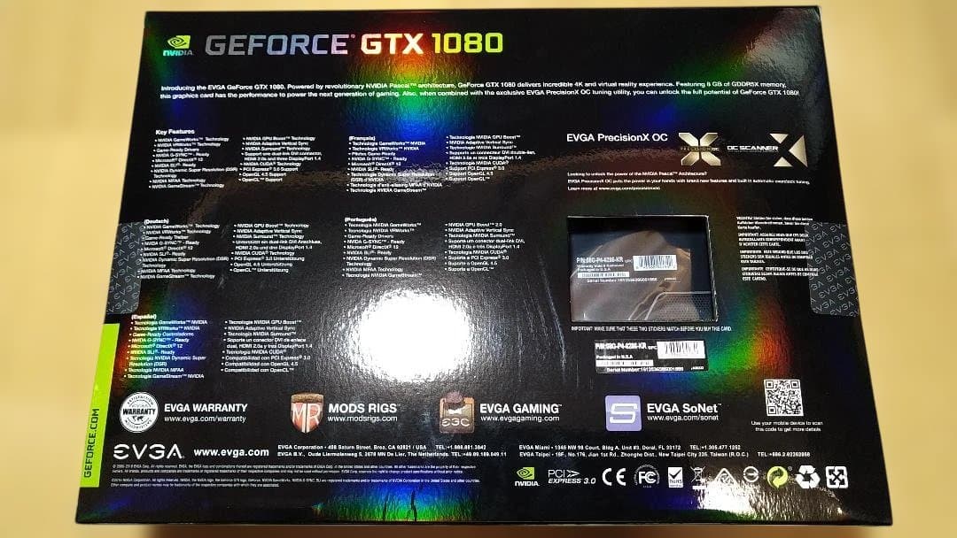 EVGA GeForce GTX 1080 FTW グラフィックボード GPU