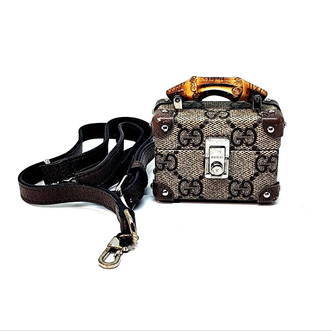 GUCCI (グッチ) Airpods Pro ケースGG総柄 バンブーハンドル