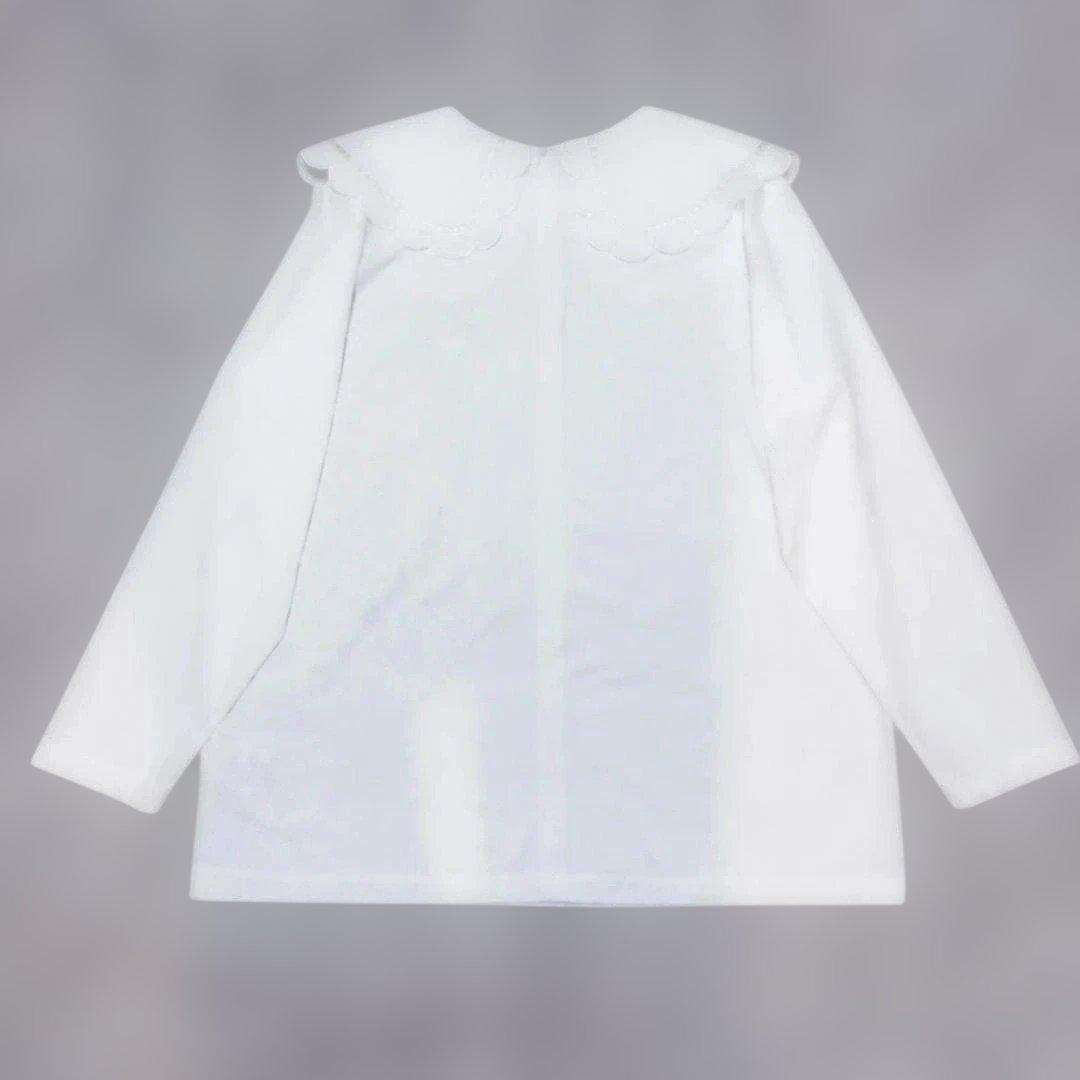 yori ヨリ スカラップカラー ロンTee