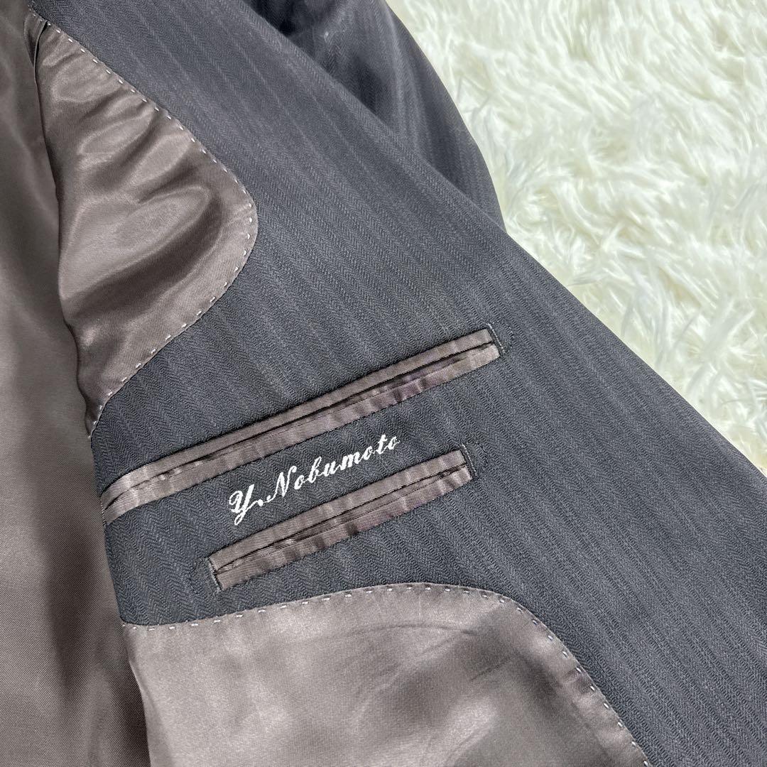 【イタリア生地】サヴィルロウ ドーメル セットアップスーツ ブラウン AB5