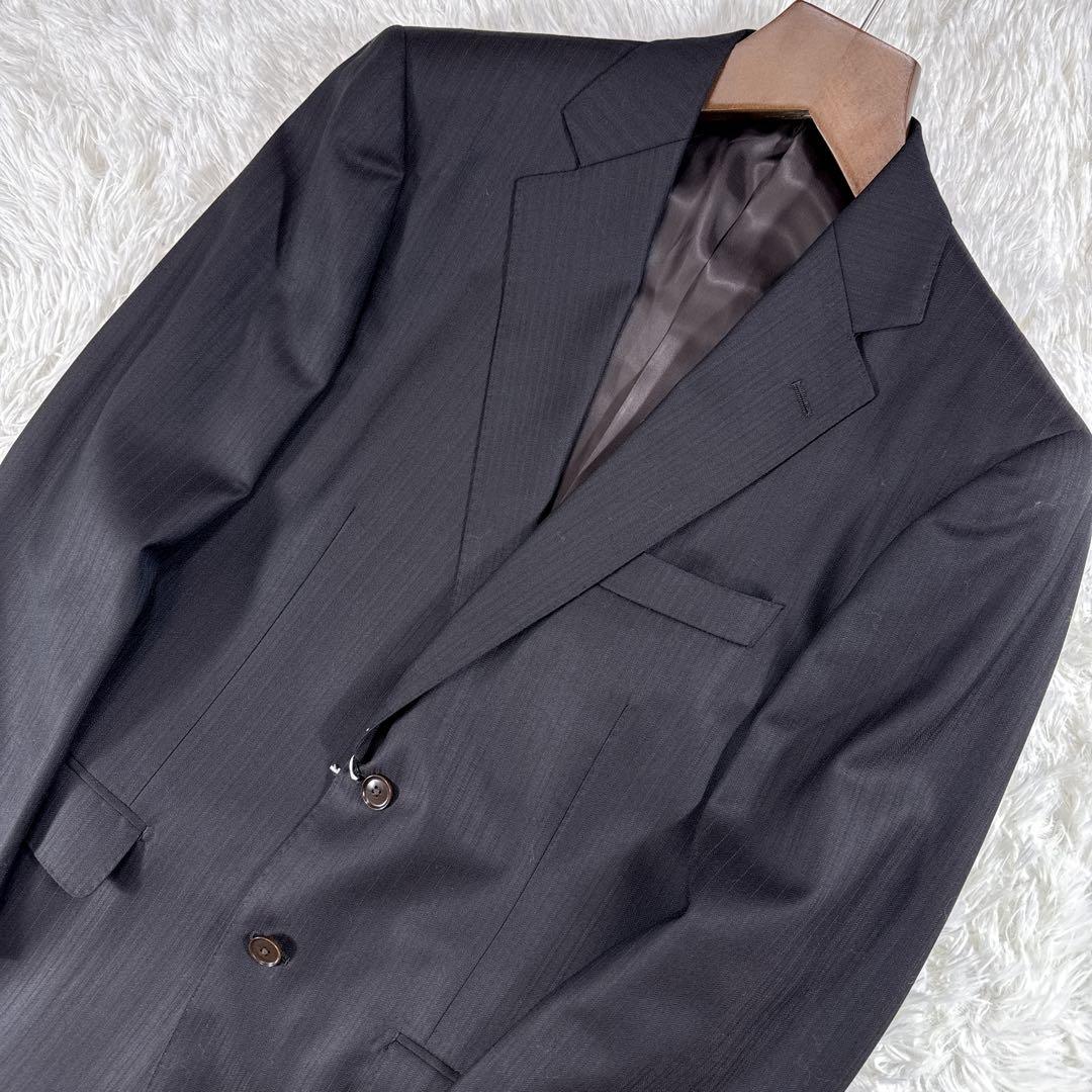 【イタリア生地】サヴィルロウ ドーメル セットアップスーツ ブラウン AB5