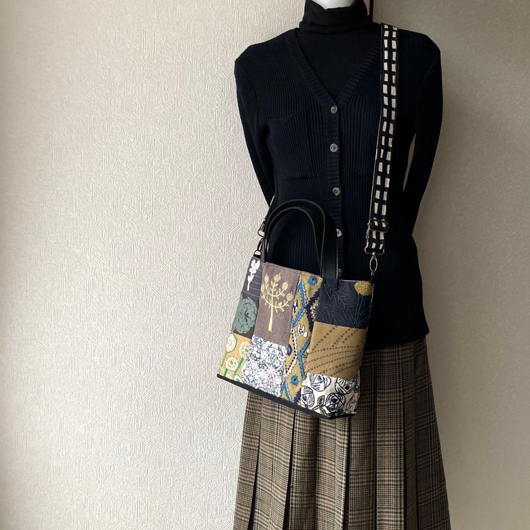 ミナペルホネン⚮ rosy.path.forestdiamond他パッチバッグ