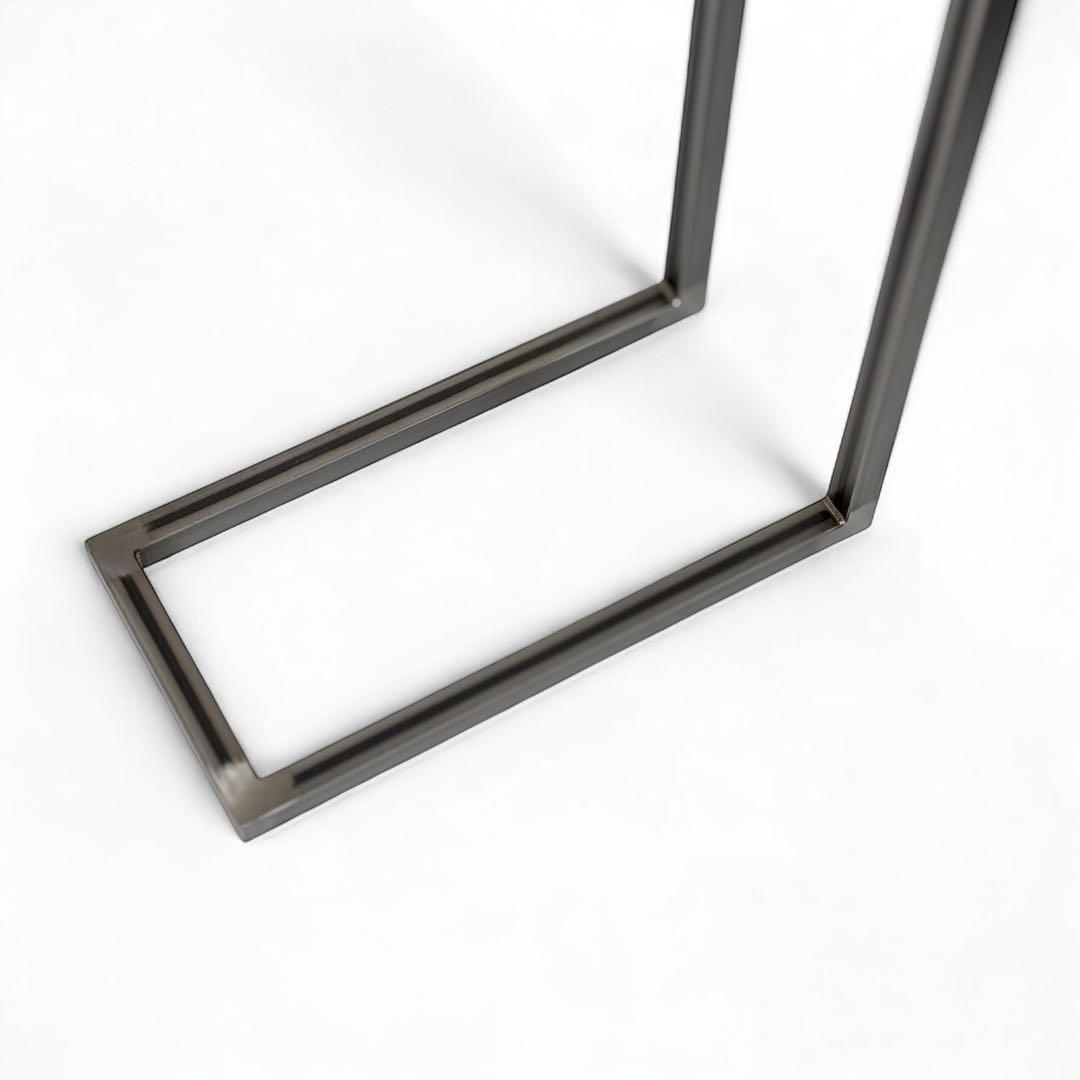 サイドテーブル アイアン 無垢 木製 おしゃれ アンティーク コの字 ミニ 伊吹