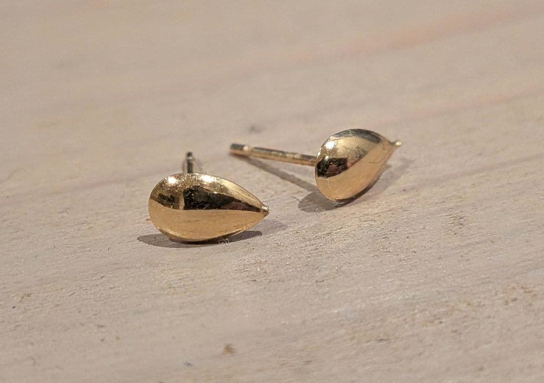 K18YG　ティアドロップピアス　セット