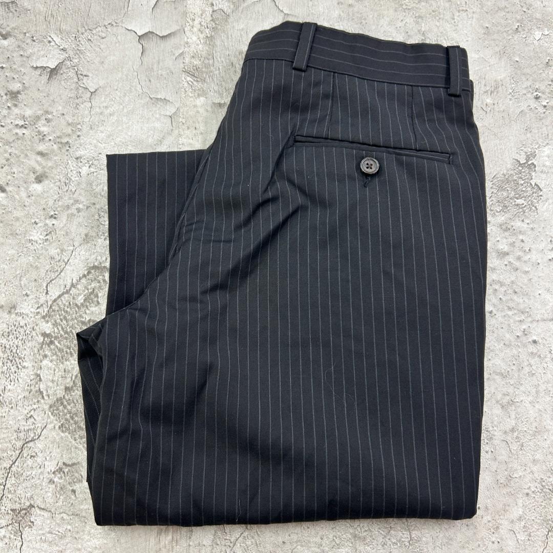 と*け様 ローレンラルフローレン　ピンストライプ　綺麗め　スラックス　古着　ブラ