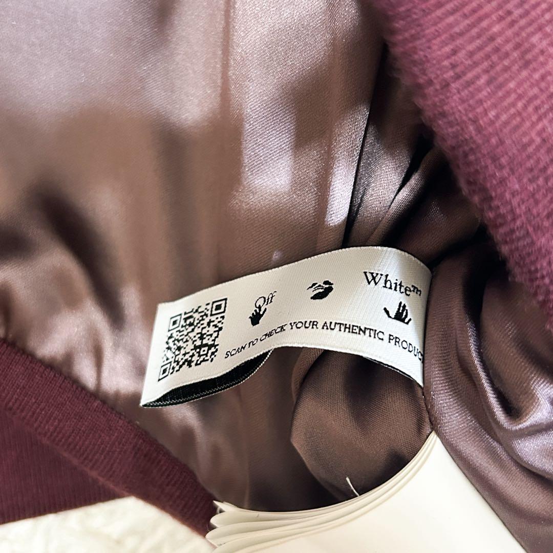 超美品✨ OFFWHITE 総柄 クロップドパーカー 40 グリーン