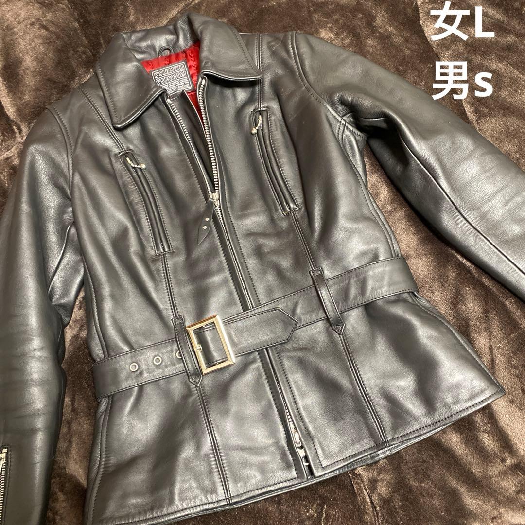 KADOYA シングルライダース　レザージャケット サイズ　Lw