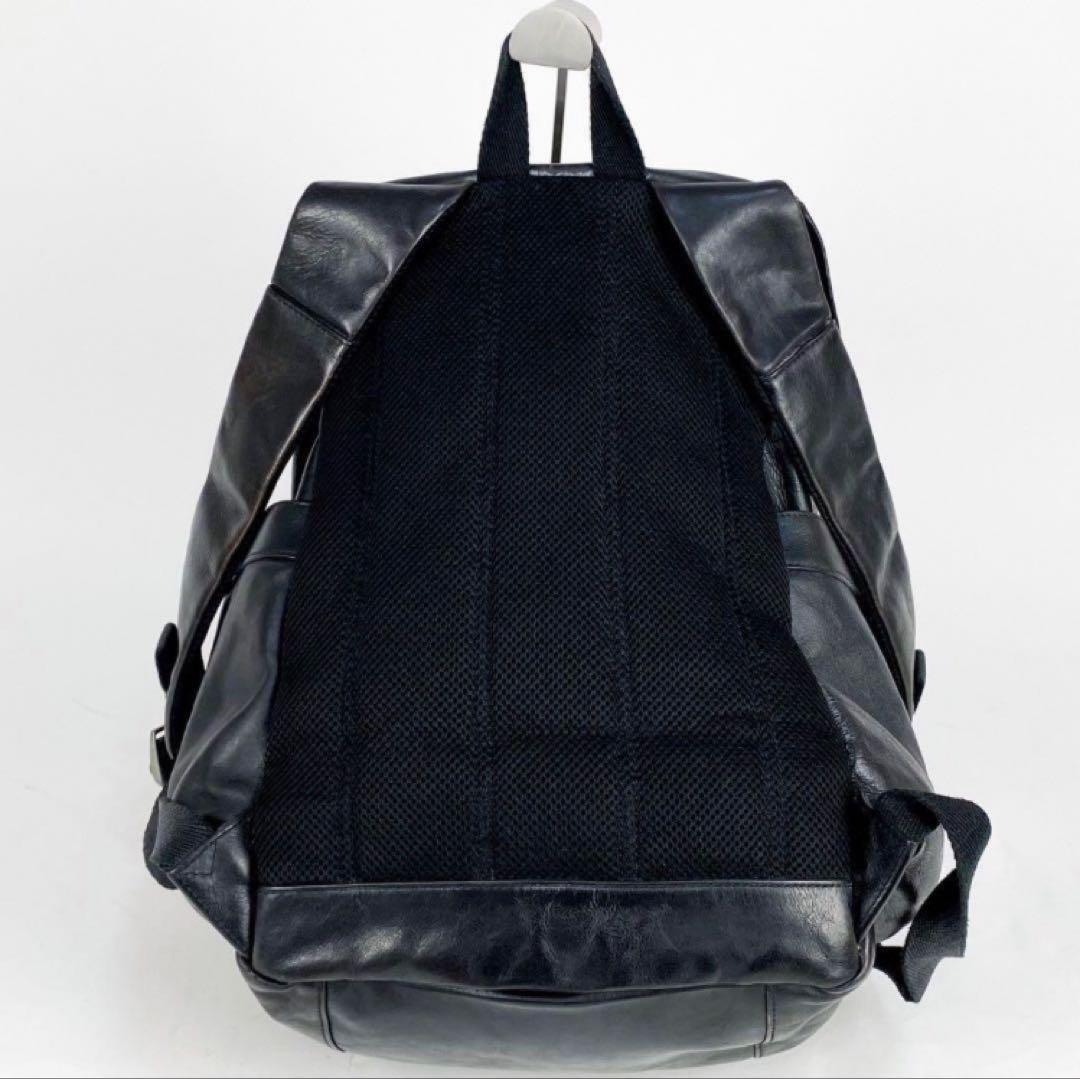 菊*川様 DIESEL ブラック レザー バックパック　美品