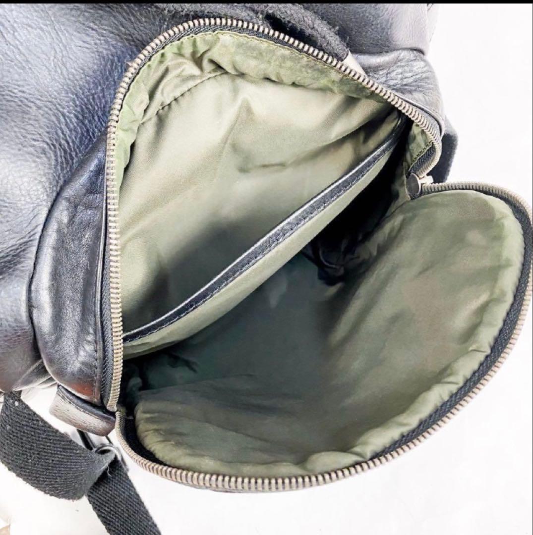 菊*川様 DIESEL ブラック レザー バックパック　美品